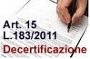 decertificazione